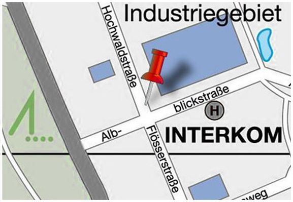 Kartenausschnitt INTERKOM Enz-Nagold